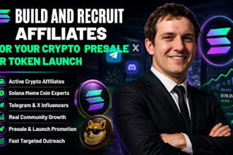 build and recruit affiliates for your crypto presale or token launch