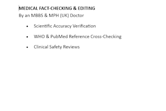 fact check and review medical content
