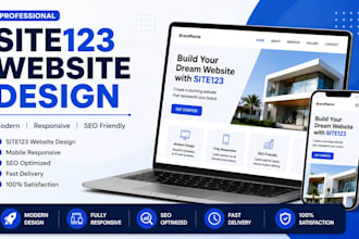 design site123 website or redesign site123 store business website design