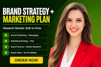 develop your brand strategy, marketing strategy and brand positioning