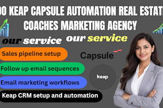 do keap capsule crm automation real estate coaches marketing agency finance