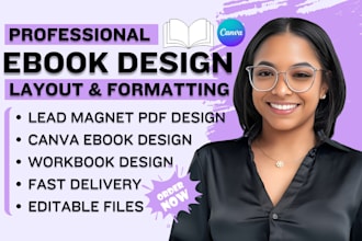 canva ebook design workbook lead magnet pdf ebook formatting and layout design