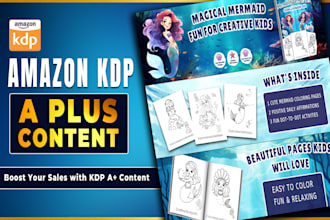 create high converting amazon KDP a plus content and ebc design