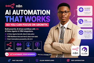 engineer n8n ai automation, CRM workflow and ai voice agents
