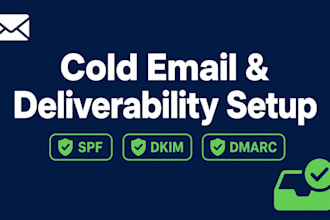 set up cold email system and fix email deliverability
