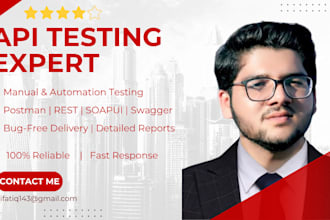 do API testing with postman, rest assured and soapui