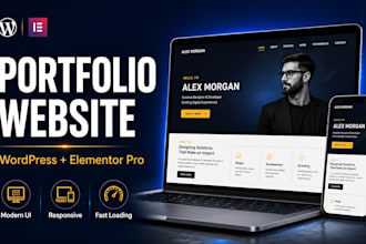 design elementor portfolio website or resume website