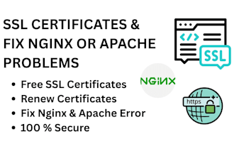 fix and install nginx or apache with SSL on your vps