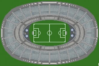 design custom site plan, architectural design for football stadium seating chart