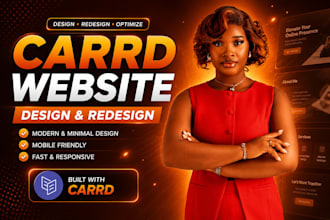 design, redesign, fix or edit your carrd website