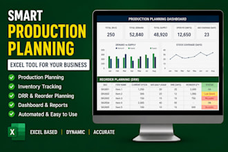create a production planning excel tool for your business