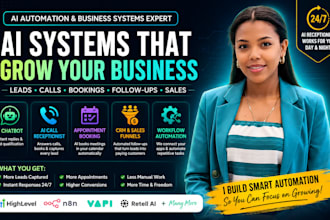 do n8n ai agent business automation ghl workflows vapi ai retell ai receptionist