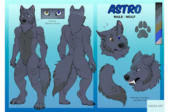 draw furry reference sheet furry ref sheet nsfw furry art furry commission art