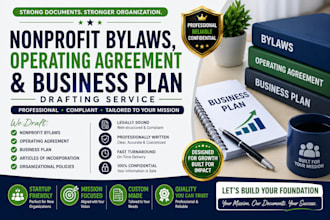nonprofit bylaws, operating agreement and