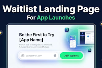 build a waitlist landing page for your app launch