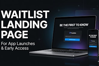 design a waitlist page to collect signups for your app