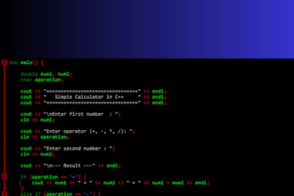 cpp programs and help with your coding assignments