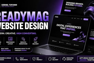 design a modern readymag website or landing page