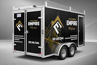 do custom truck wrap design and trailer wrap design
