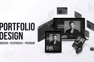 design and build a stunning modern portfolio website