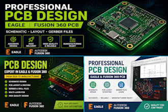 design pcb boards in eagle and fusion360 pcb design software