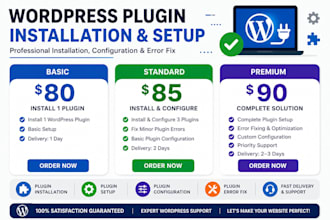 install and configure any wordpress plugin on your website