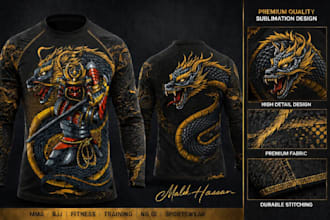 create custom rash guard design and ai to vector artwork