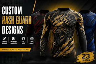 design custom rash guard artwork