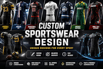 design custom sportswear and team jerseys