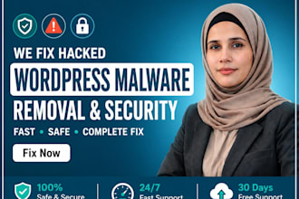 fix hacked wordpress, malware removal and secure your site fast