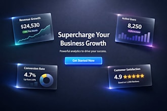 design a modern saas UI UX dashboard with landing page and 3d animations