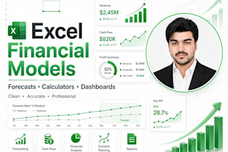 build excel financial models, forecasts and calculators
