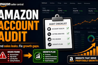 audit your amazon seller account and create a growth action plan