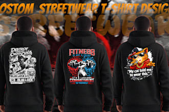 do custom t shirt design, graphic t shirt, typography t shirt, streetwear style