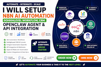 setup openclaw agent n8n ai automation gohighlevel workflow crm  api integration