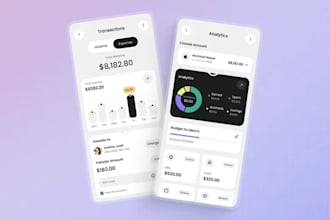 create a fintech mobile app for payments, crypto, banking