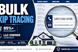 do real estate skip tracing bulk skip tracing llc skip tracing
