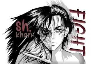 design a custom anime manga art