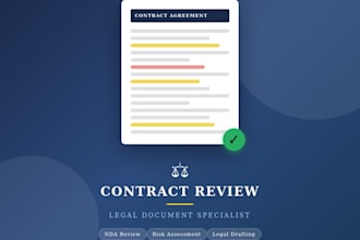review your contract and provide detailed legal risk assessment