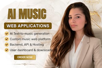 build software music website ai music generator website ai text to music web app