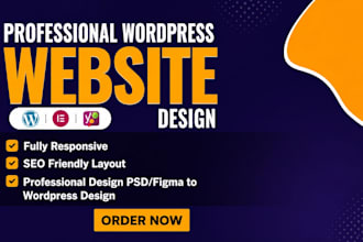 design a professional, modern, responsive wordpress website