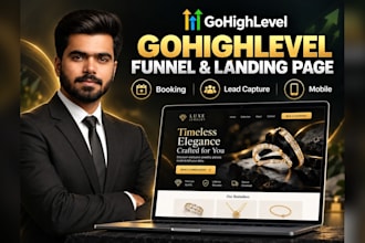 build gohighlevel landing pages and sales funnels