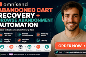 setup omisend abandoned cart recovery and browse abandonment automation