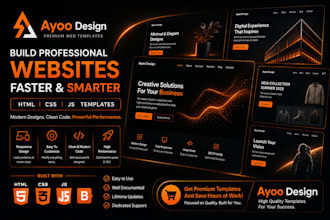 design a responsive HTML CSS website template