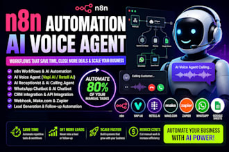 build n8n automation, ai voice agent, n8n workflow, ai agents, ai automation