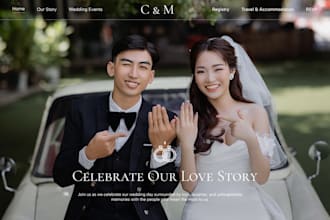 design bliss and bone website, zola website, the knot website for your wedding
