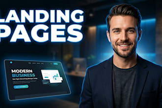 design a professional one page website or landing page