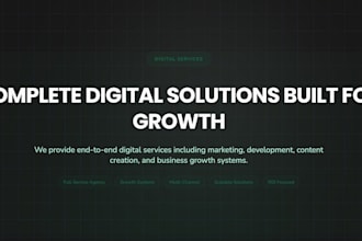 design a professional one page website or landing page