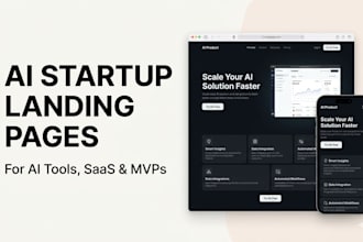 create a premium landing page for your ai startup