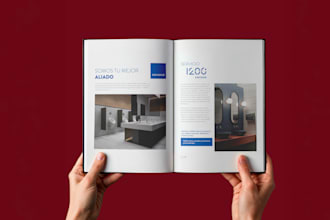 design a professional product catalog that represents your brand
